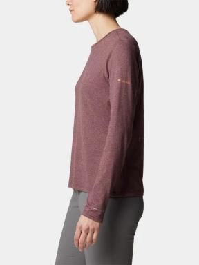 Columbia Sloan Ridge Graphic Long Sleeve Shirt női hosszú ujjú sport póló piros színben 3