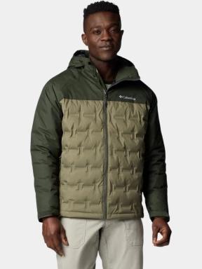 Columbia Grand Trek III Down Hooded Jacket férfi pehelykabát zöld színben 1
