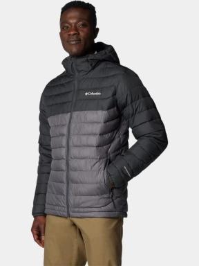 Columbia Powder Lite II Hooded Jacket férfi steppelt átmeneti kabát szürke színben 3