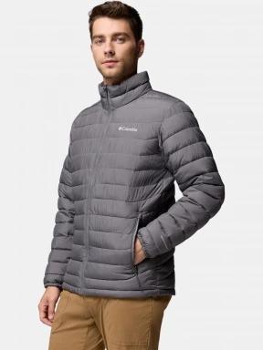 Columbia Powder Lite II Jacket férfi steppelt átmeneti kabát szürke színben 3