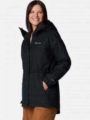 Columbia Hikebound II Long Insulated Jacket női vízhatlan kabát fekete színben 3