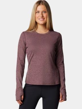 Columbia Boundless Days Knit Crew Long Sleeve Shirt női hosszú ujjú sport póló piros színben 1