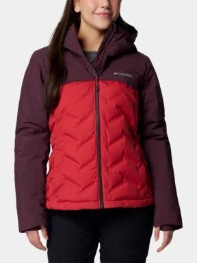 Columbia Grand Trek III Down Jacket női pehelykabát piros színben 1