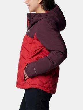 Columbia Grand Trek III Down Jacket női pehelykabát piros színben 3