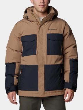 Columbia Marquam Peak Fusion II Jacket férfi télikabát barna színben 1