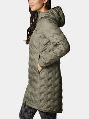 Columbia Delta Ridge II Long Down Jacket női pehelykabát zöld színben 3