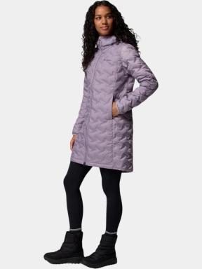 Columbia Delta Ridge II Long Down Jacket női pehelykabát lila színben 3