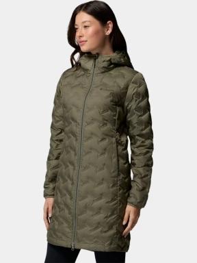 Columbia Delta Ridge II Long Down Jacket női pehelykabát zöld színben 3