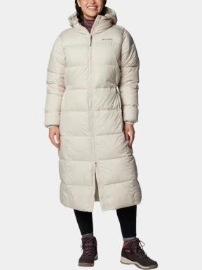 Columbia Puffect II Long Jacket női télikabát homok színben 1