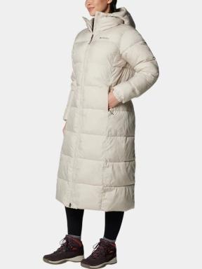 Columbia Puffect II Long Jacket női télikabát homok színben 3