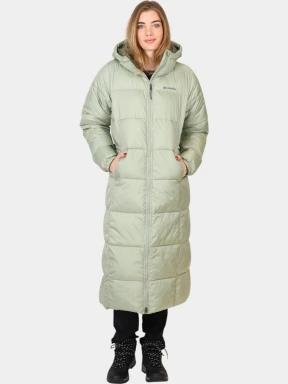 Columbia Puffect II Long Jacket női télikabát zöld színben 1