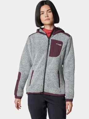 Columbia Arctic Crest Sherpa Full Zip női polár pulóver fehér színben 1