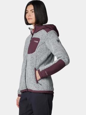 Columbia Arctic Crest Sherpa Full Zip női polár pulóver fehér színben 3