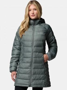 Columbia Powder Lite II Mid Jacket női télikabát zöld színben 1