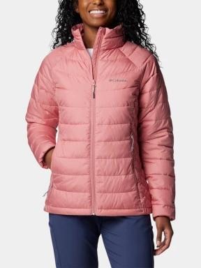 Columbia Powder Lite II Full Zip Jacket női átmeneti kabát rózsaszín színben 1