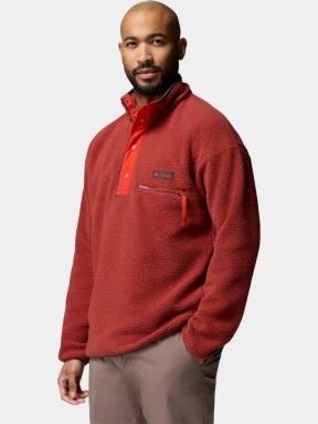 Columbia Helvetia II Half Snap Fleece férfi polár pulóver piros színben 3