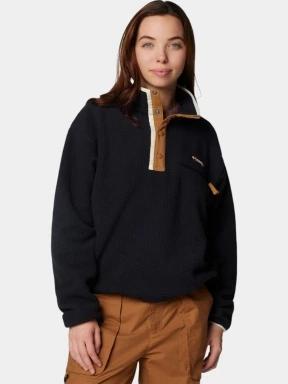 Columbia Helvetia II Cropped Half Snap Fleece női polár pulóver piros színben 1