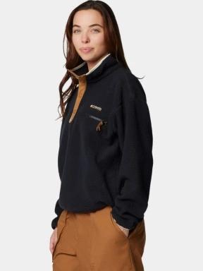 Columbia Helvetia II Cropped Half Snap Fleece női polár pulóver piros színben 3