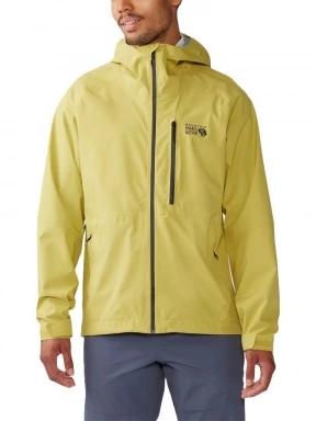 Mountain Hardwear Stretch Ozonic Jacket férfi esőkabát sárga színben 1
