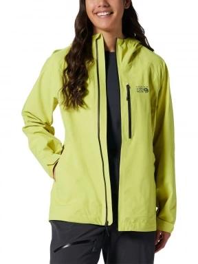Mountain Hardwear Stretch Ozonic Jacket női esőkabát sárga színben 1