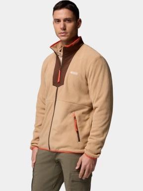 Columbia Sequoia Grove Full Zip Fleece férfi polár pulóver homok színben 3