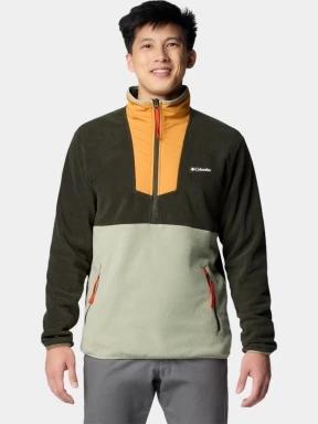 Columbia Sequoia Grove Half Zip Fleece férfi polár pulóver zöld színben 1