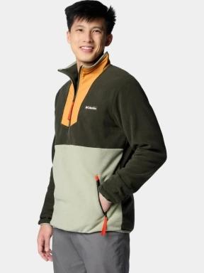 Columbia Sequoia Grove Half Zip Fleece férfi polár pulóver zöld színben 3