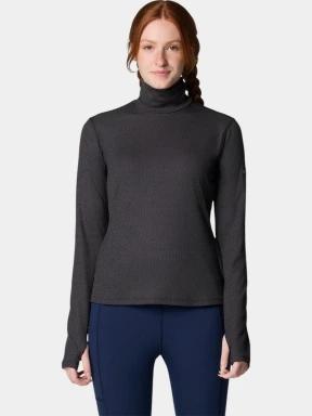 Columbia Boundless Days Knit Turtleneck Long Sleeve Shirt női hosszú ujjú sport póló kék színben 1