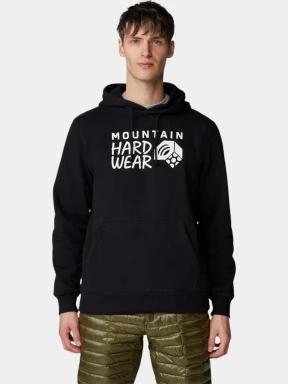 Mountain Hardwear MHW Logo PO Hoody férfi kapucnis pulóver fekete színben 1