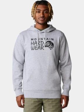 Mountain Hardwear MHW Logo PO Hoody férfi kapucnis pulóver szürke színben 1