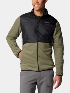 Columbia Basin Butte Full Zip Fleece II férfi polár pulóver zöld színben 1