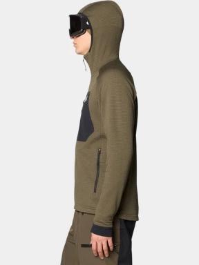 Mountain Hardwear Polartec Power Grid Full Zip Hoody férfi polár pulóver oliva színben 3