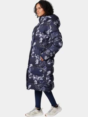 Columbia Boundless Days Print Long Down Jacket női télikabát kék színben 3