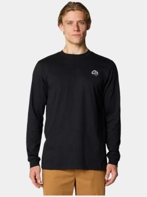 Mountain Hardwear Tri-Color Bolt Long Sleeve férfi hosszú ujjú póló fekete színben 1