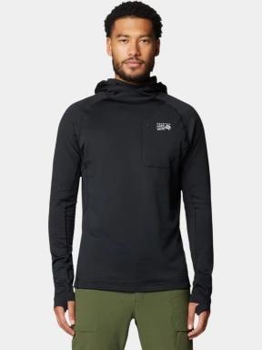 Mountain Hardwear Trail Pullover Hoody férfi pulóver fekete színben 1
