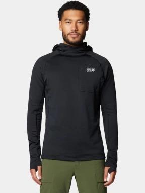 Mountain Hardwear Up First™ Tech Fleece Hoody férfi kapucnis pulóver fekete színben 1