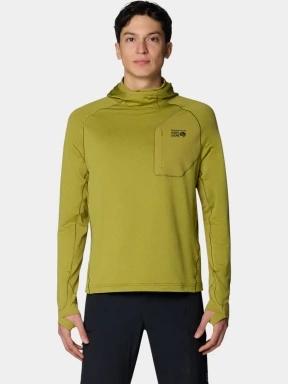 Mountain Hardwear Up First™ Tech Fleece Hoody férfi kapucnis pulóver zöld színben 1