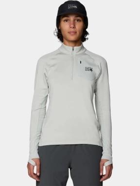 Mountain Hardwear Up First™ Tech Fleece Quarter Zip női polár pulóver szürke színben 1