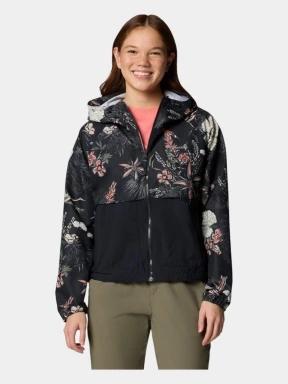 Columbia Spire Valley Printed Windbreaker női széldzseki fekete színben 1
