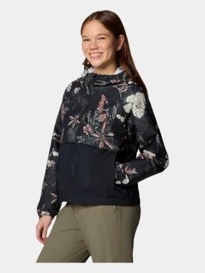 Columbia Spire Valley Printed Windbreaker női széldzseki fekete színben 3