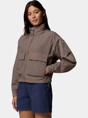 Columbia Paracutie Cropped Cargo Windbreaker női széldzseki barna színben 3