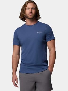 Columbia Zero Rules Light Short Sleeve Crew férfi rövid ujjú sport póló kék színben 1