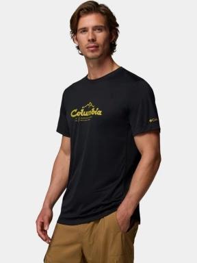 Columbia Zero Rules Light Short Sleeve Graphic Crew férfi rövid ujjú sport póló fekete színben 3