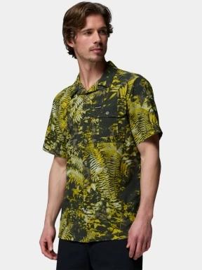 Columbia Tech Trail Utility Printed Woven Short Sleeve férfi rövid ujjú ing sötétzöld színben 3