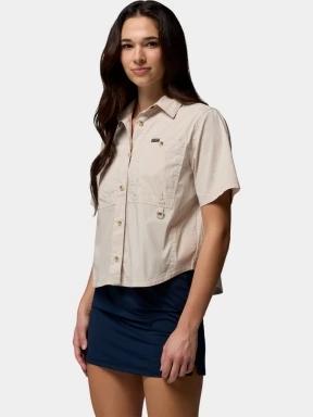 Columbia Brea Falls Woven Short Sleeve Shirt női rövid ujjú ing zöld színben 3