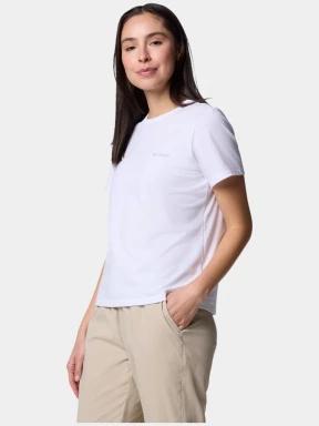 Columbia Sun Trek Short Sleeve II női rövid ujjú sport póló fehér színben 3