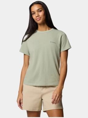 Columbia Sun Trek Short Sleeve II női rövid ujjú sport póló zöld színben 1