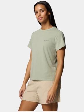 Columbia Sun Trek Short Sleeve II női rövid ujjú sport póló zöld színben 3