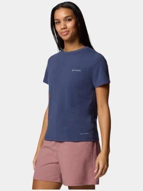 Columbia Sun Trek Short Sleeve II női rövid ujjú sport póló kék színben 3