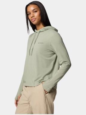 Columbia Sun Trek Hoodie II női kapucnis pulóver zöld színben 3